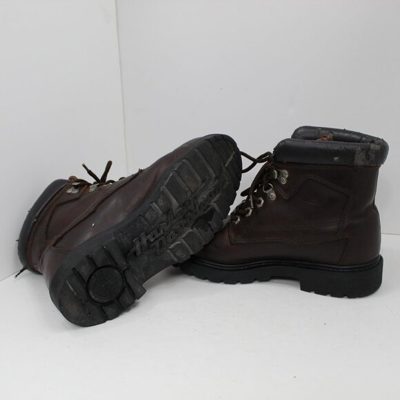 Harley Davidson Brown Leather Riding Boots Stock #91006 Size 8 US - Picture 12 of 13